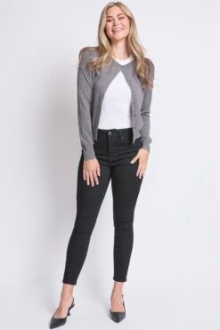 Women's High Rise Basic 5 Pocket Skinny Jeans 19 Women's High Rise Basic 5 Pocket Skinny Jeans -Wana Fashion Shop WP60629 W37 6