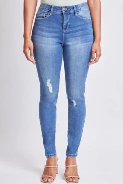 Women's Tummy Control High Rise Essential Skinny Jeans 28 Women's Tummy Control High Rise Essential Skinny Jeans -Wana Fashion Shop WP60641 M1862 2