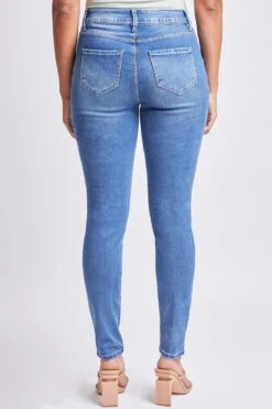 Women's Tummy Control High Rise Essential Skinny Jeans 30 Women's Tummy Control High Rise Essential Skinny Jeans -Wana Fashion Shop WP60641 M1862 4