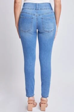 Women's Essential 3 Button High Rise Skinny Jean With Functional Front Pockets -Wana Fashion Shop WP60740 M02 6