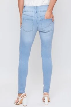 Women's 3 Button Signature Slim Stretch High Rise Skinny Jeans -Wana Fashion Shop WP60741 L08 4