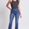 Women's Sustainable High Rise Flap Pocket Bootcut Jeans -Wana Fashion Shop WP60853 S08 1