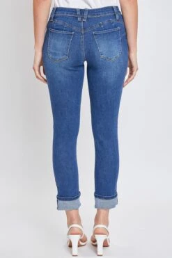 Women's Sustainable WannaBettaButt Mega Cuff Ankle Jeans 26 Women's Sustainable WannaBettaButt Mega Cuff Ankle Jeans -Wana Fashion Shop WP661751N M1695 5