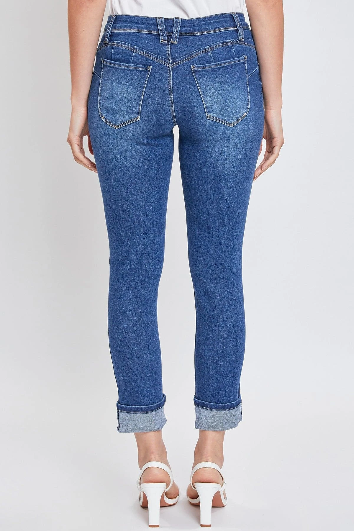 Women's Sustainable WannaBettaButt Mega Cuff Ankle Jeans 7 Women's Sustainable WannaBettaButt Mega Cuff Ankle Jeans - Image 5