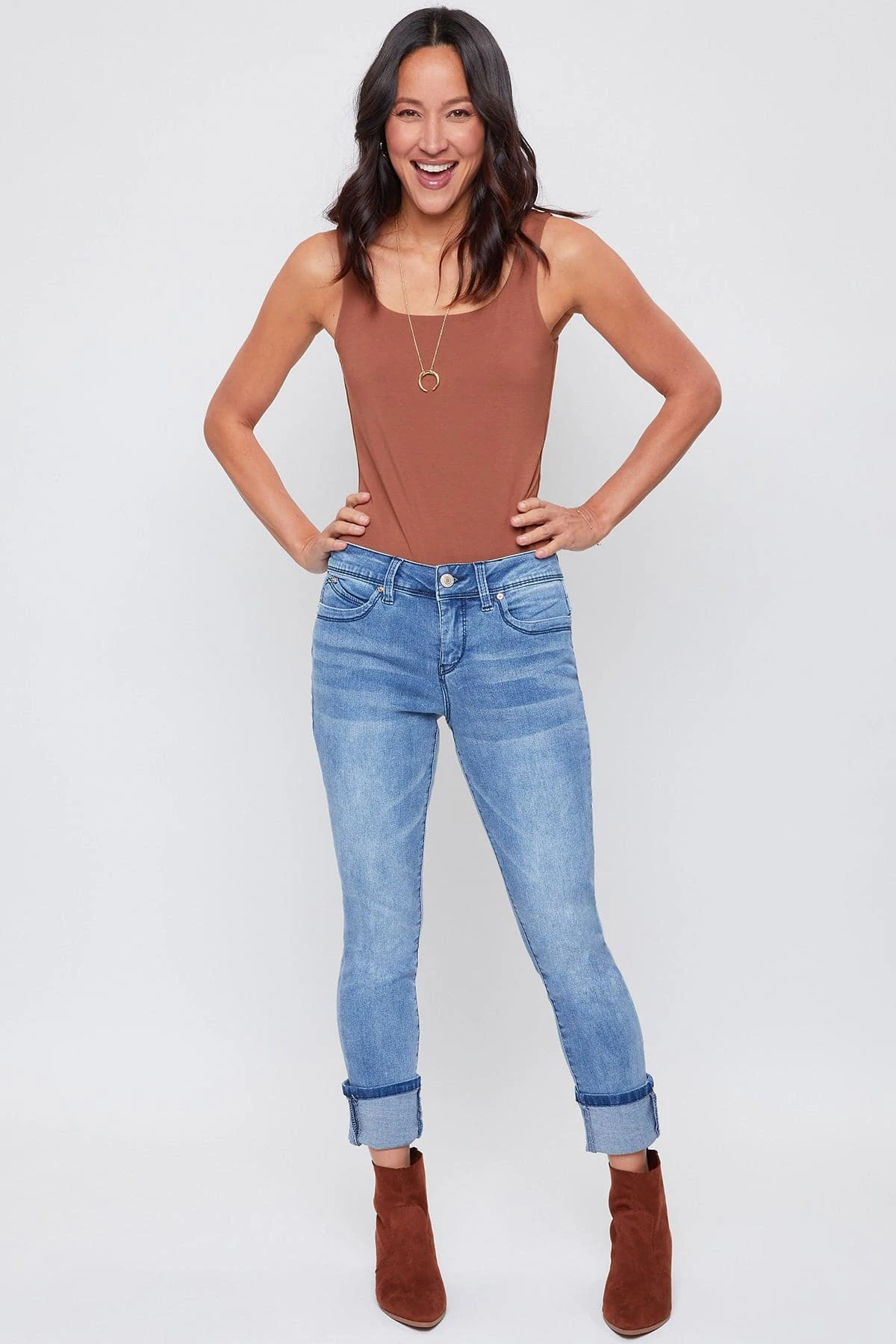 Women's Sustainable WannaBettaButt Mega Cuff Ankle Jeans 9 Women's Sustainable WannaBettaButt Mega Cuff Ankle Jeans - Image 7