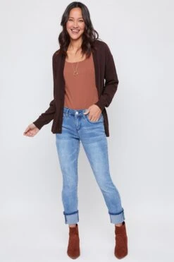 Women's Sustainable WannaBettaButt Mega Cuff Ankle Jeans 36 Women's Sustainable WannaBettaButt Mega Cuff Ankle Jeans -Wana Fashion Shop WP661751N 203M1 5