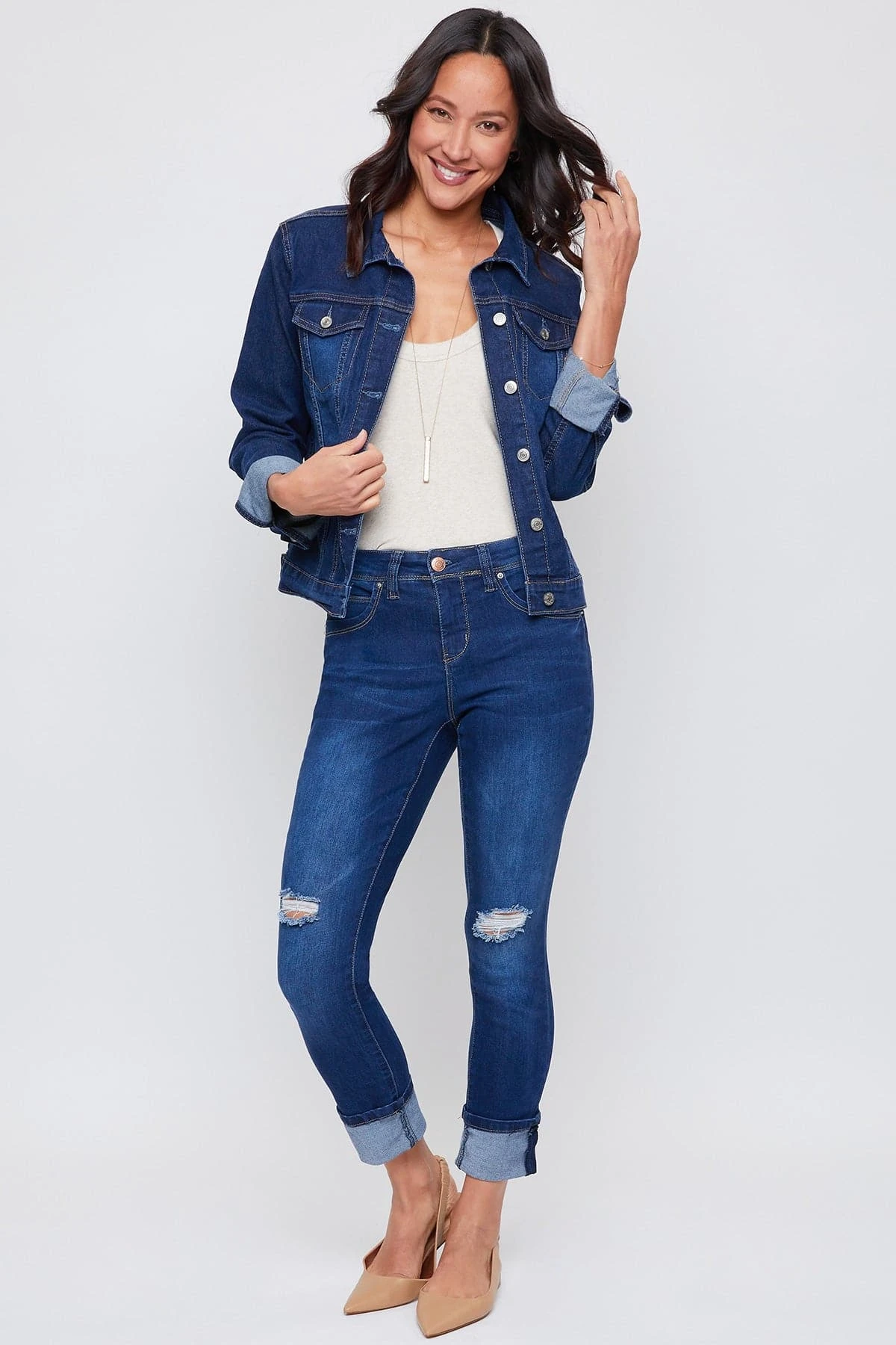 Women's Sustainable WannaBettaButt Mega Cuff Ankle Jeans 18 Women's Sustainable WannaBettaButt Mega Cuff Ankle Jeans - Image 16