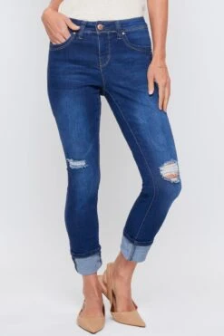 Women's Sustainable WannaBettaButt Mega Cuff Ankle Jeans 38 Women's Sustainable WannaBettaButt Mega Cuff Ankle Jeans -Wana Fashion Shop WP661751N S1695 2