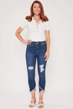 Women's Vintage Tulip Hem Ankle Jean 26 Women's Vintage Tulip Hem Ankle Jean -Wana Fashion Shop WP73070N 2011S 4