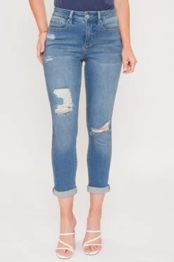 Women's Vintage 5 Pocket Slim Straight Cuff Jean 23 Women's Vintage 5 Pocket Slim Straight Cuff Jean -Wana Fashion Shop WP731770N 2015M 3