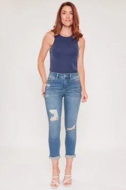 Women's Vintage 5 Pocket Slim Straight Cuff Jean 22 Women's Vintage 5 Pocket Slim Straight Cuff Jean -Wana Fashion Shop WP731770N 2015M 4