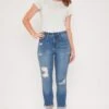Women's Vintage 5 Pocket Slim Straight Cuff Jean -Wana Fashion Shop WP731770N 2015T