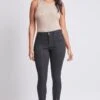 Women's High Rise Skinny Jean With Front Seam And Slit Detail Lifestyle Collection -Wana Fashion Shop WP87351N W37 1