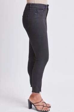 Women's High Rise Skinny Jean With Front Seam And Slit Detail Lifestyle Collection 19 Women's High Rise Skinny Jean With Front Seam And Slit Detail Lifestyle Collection -Wana Fashion Shop WP87351N W37 4