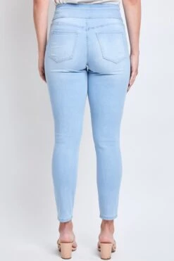 Women's High Rise 3 Button Stacked Waistband Skinny Sustainable Jean -Wana Fashion Shop WP87551N L2562 2