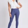 Women's Hyperstretch Mid Rise Jegging, Navy -Wana Fashion Shop WP90931 NAVY 1 1eac8488 f25e 4088 ab93 56a52b0fa34d