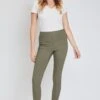 Women's Hyperstretch Mid Rise Jegging, Olivine