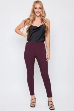 Women's Hyperstretch Mid Rise Jegging, Plum