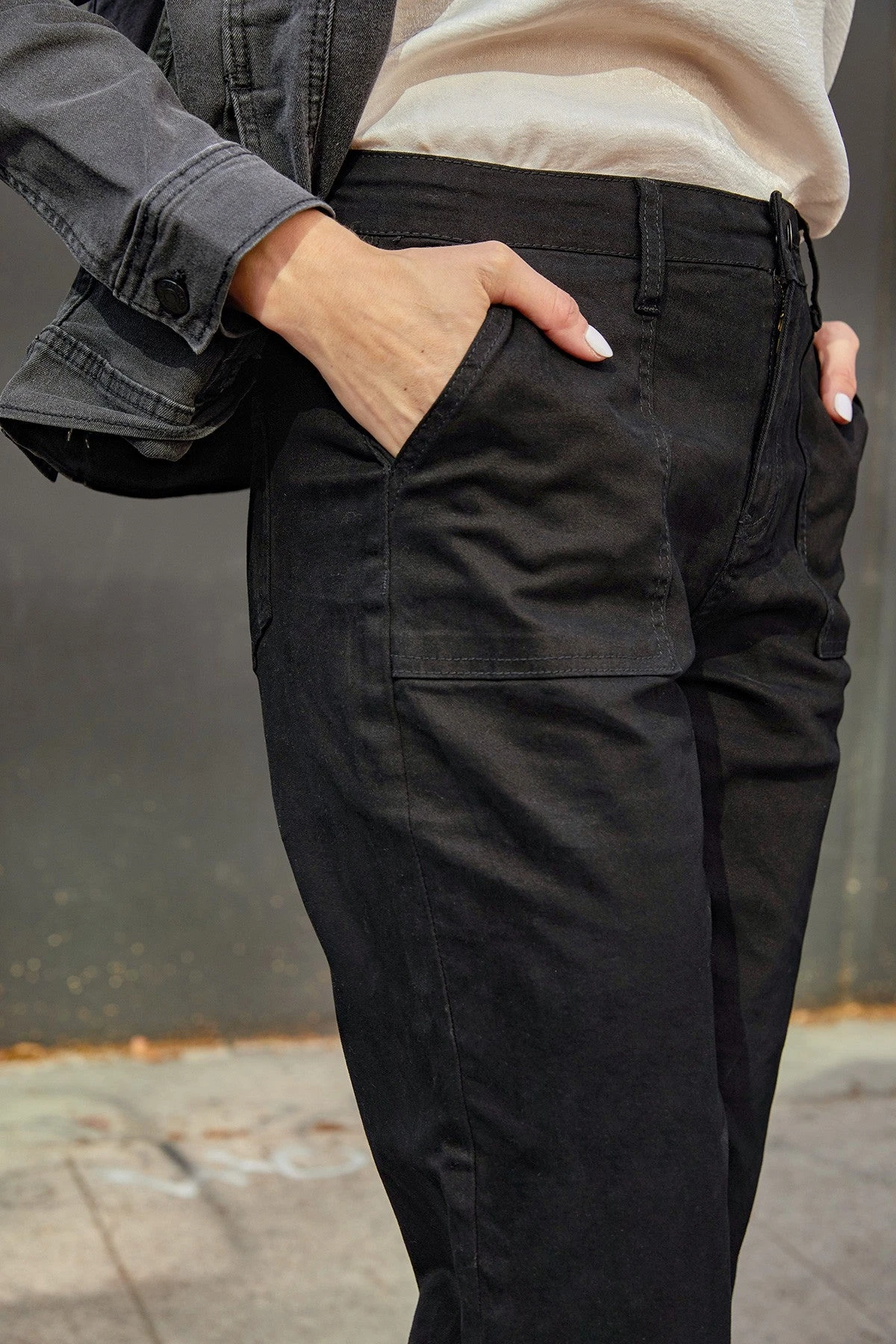 Women's Pork Chop Pocket Pants With Dog Bite Hem 5 Women's Pork Chop Pocket Pants With Dog Bite Hem - Image 3