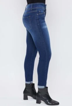 Women's Essential 2-Button Roll Cuff Ankle Jeans -Wana Fashion Shop WP938140 S08 3