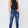 Women's Essential 2-Button Roll Cuff Ankle Jeans -Wana Fashion Shop WP938140 S08 5
