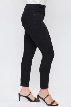 Women's Essential 2-Button Roll Cuff Ankle Jeans -Wana Fashion Shop WP938140 W37 3