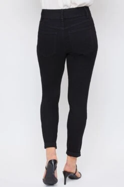 Women's Essential 2-Button Roll Cuff Ankle Jeans -Wana Fashion Shop WP938140 W37 4