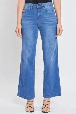 Women's Sustainable Wide Leg Jeans -Wana Fashion Shop WP94251N C08 2