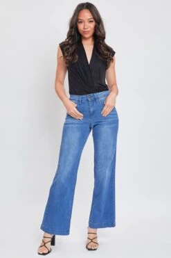 Women's Sustainable Wide Leg Jeans -Wana Fashion Shop WP94251N C08 6