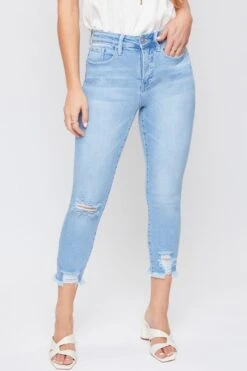 Women's High Rise Vintage Straight Fray Hem Jean -Wana Fashion Shop WP971770N C2014 2 77ea9e20 e90b 4417 b1aa 641cce9ed013