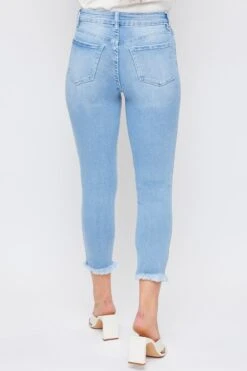 Women's High Rise Vintage Straight Fray Hem Jean -Wana Fashion Shop WP971770N C2014 4 c83a8e40 7173 4c26 a6df 8038ca5b7117