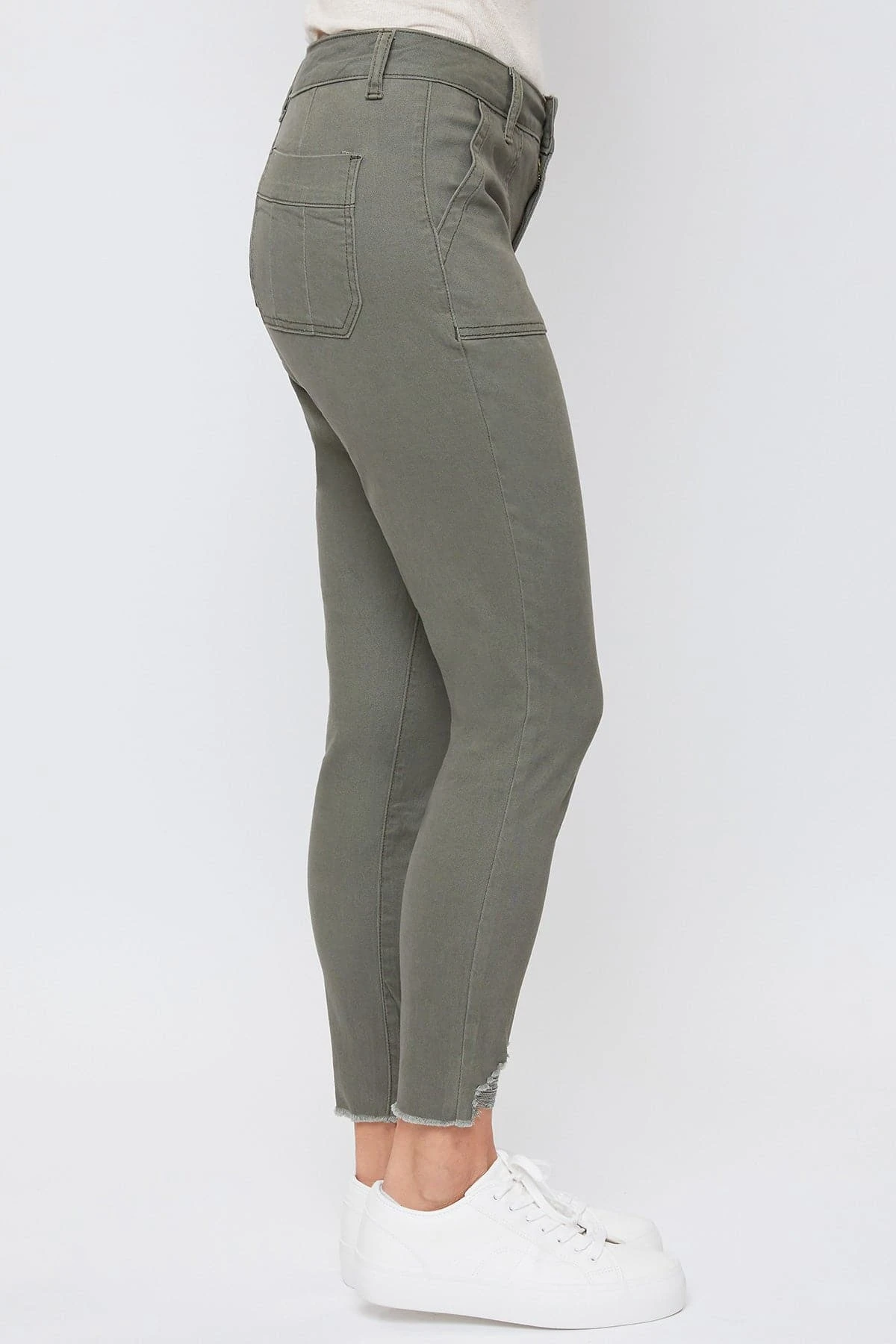 Women's Mid Rise Ankle Jean With Patch Pockets 6 Women's Mid Rise Ankle Jean With Patch Pockets - Image 4