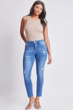 Women's Curvy Ultra High Rise Skinny Jeans 25 Women's Curvy Ultra High Rise Skinny Jeans -Wana Fashion Shop WP988919 M1879 1