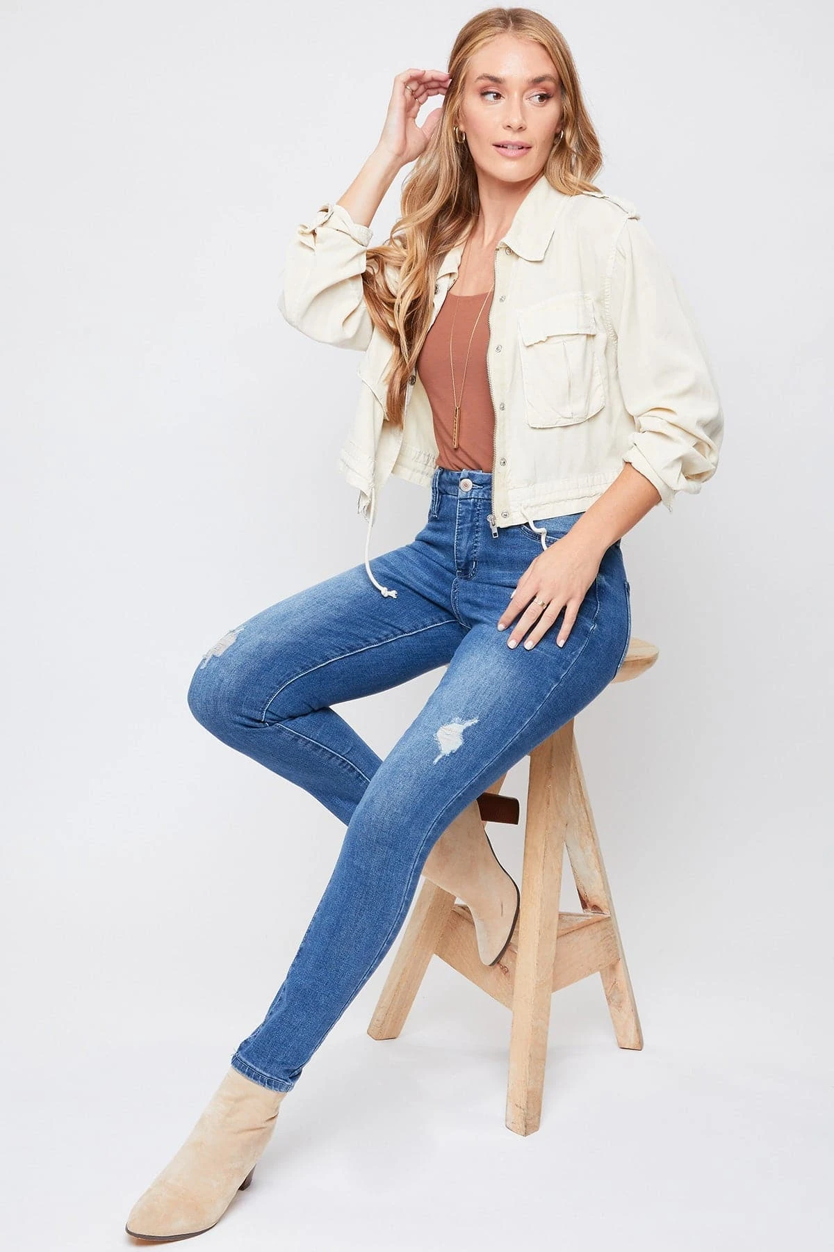 Women's Curvy Ultra High Rise Skinny Jeans 15 Women's Curvy Ultra High Rise Skinny Jeans - Image 13