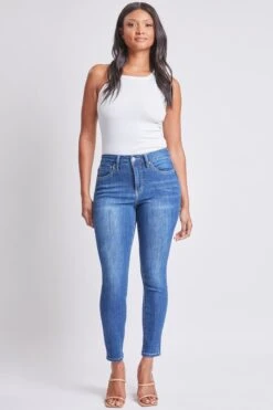 Women's Curvy Fit High Rise Skinny Jeans -Wana Fashion Shop WP988975 M08 1