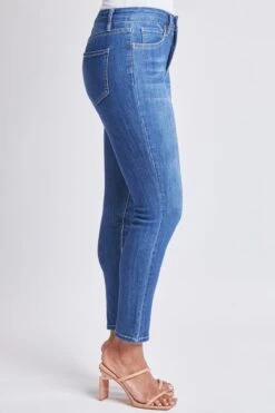 Women's Curvy Fit High Rise Skinny Jeans -Wana Fashion Shop WP988975 M08 3