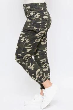 Women's Elastic Hem Joggers 22 Women's Elastic Hem Joggers -Wana Fashion Shop WP989621 CAMO 4