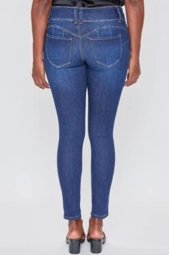 Women's WannaBettaButt 3 Button Skinny Ankle Jeans -Wana Fashion Shop WP998651N S1689 4