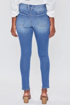 Women's WannaBettaButtMid Rise Regular Hem Skinny Sustainable Jean -Wana Fashion Shop WP998765N M1477 4