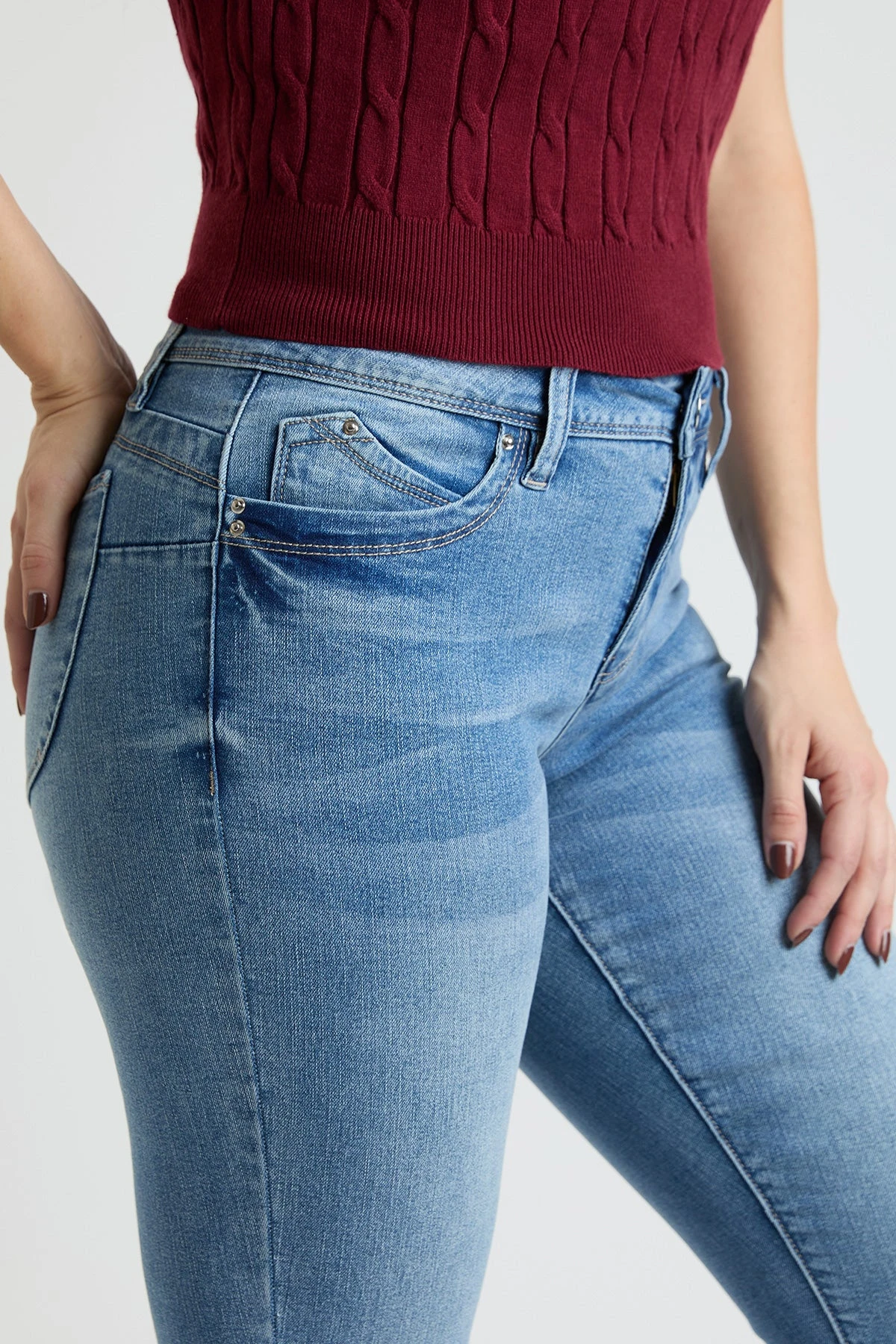 Women's High Rise Curve Confidence WannaBettaButt Skinny Jeans 8 Women's High Rise Curve Confidence WannaBettaButt Skinny Jeans - Image 6