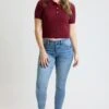Women's High Rise Curve Confidence WannaBettaButt Skinny Jeans -Wana Fashion Shop WP998775 35L 6