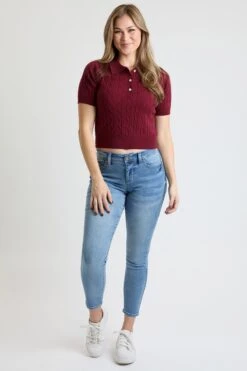 Women's High Rise Curve Confidence WannaBettaButt Skinny Jeans