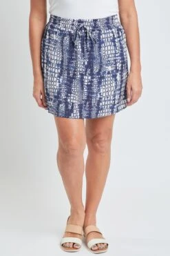 Women's Dolphin Rayon Skort With Knit Under Short -Wana Fashion Shop WR136CG AN009 1