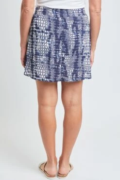 Women's Dolphin Rayon Skort With Knit Under Short -Wana Fashion Shop WR136CG AN009 4