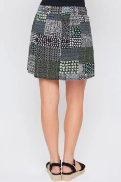 Women's Dolphin Rayon Skort With Knit Under Short -Wana Fashion Shop WR136CG PW005 4