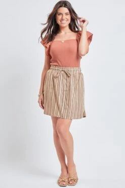 Women's Lifestyle Linen Dolphin Skort -Wana Fashion Shop WR136LN ST015 5