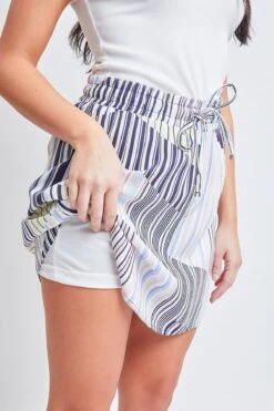 Women's High Rise Pull-On Dolphin Skort -Wana Fashion Shop WR136R1 ST018 5