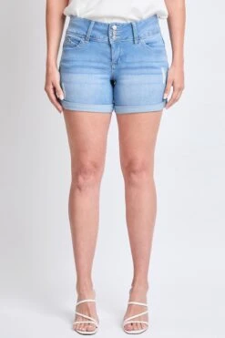 Women's WannaBettaButt 3 Button Cuffed Shorts Sustainable -Wana Fashion Shop WS257942 L2658 1