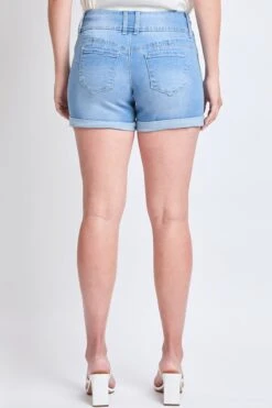 Women's WannaBettaButt 3 Button Cuffed Shorts Sustainable -Wana Fashion Shop WS257942 L2658 2