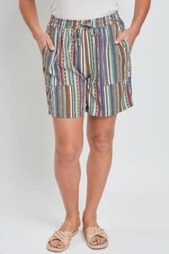 Women's Pull-On Shorts With Pockets -Wana Fashion Shop WS2624R1 ST019 2